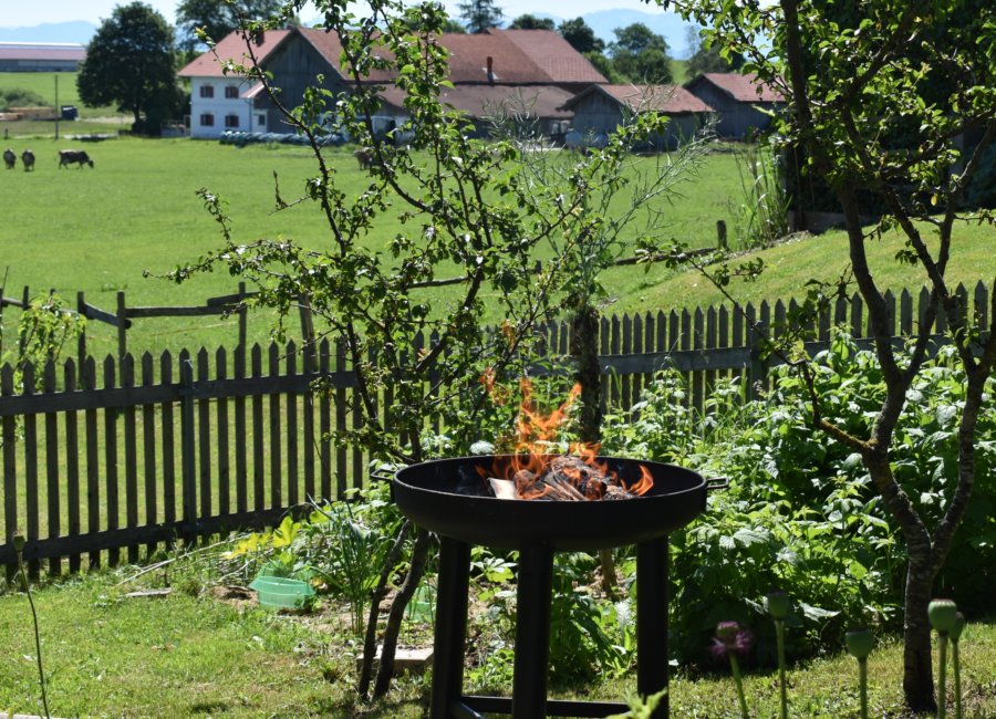 Wenn das Holz richtig brennt, …