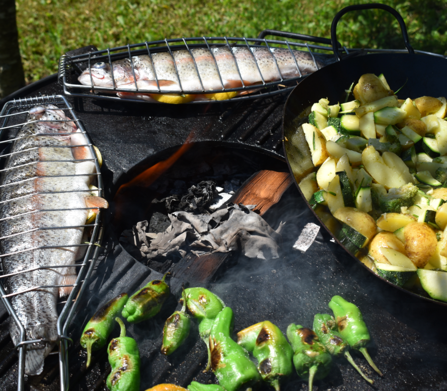 Fische im Bräter grillen